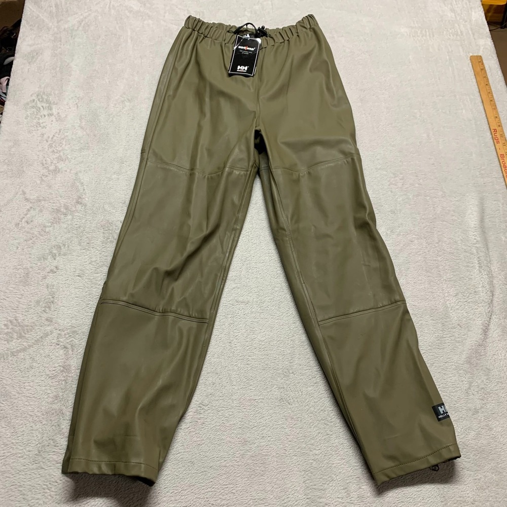 NWT New‎ Helly Hansen Impertech Reinforced Waist Pant Men's S Green/Brown